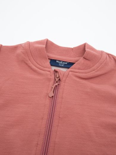 Bilde av WoolLand Bergen Terry overall baby  Burned rose